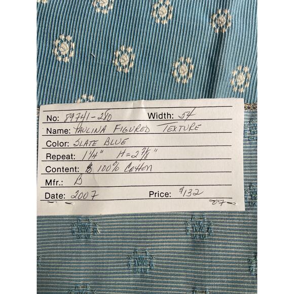 Brunschwig & Fils "Paulina Figured Texture" fabric floral vintage swatch 27x28 - Picture 4 of 5